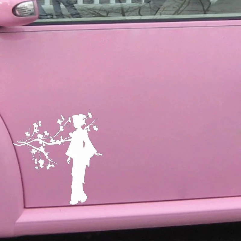 Gejisha japońska dziewczyna Sakura Tree
