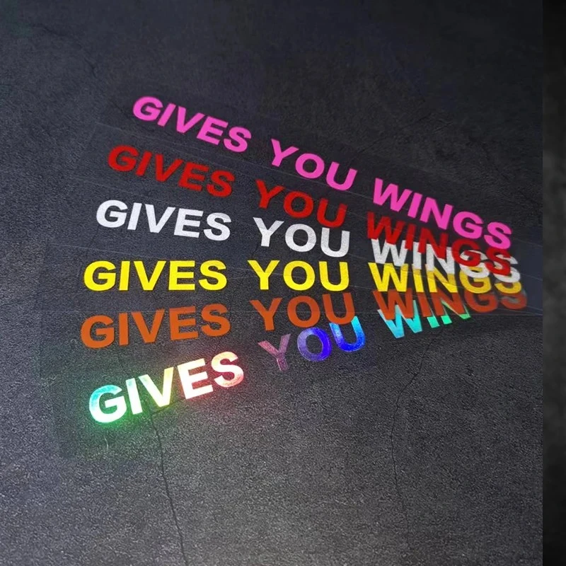 Daje ci naklejki na kask motocyklowy Wings