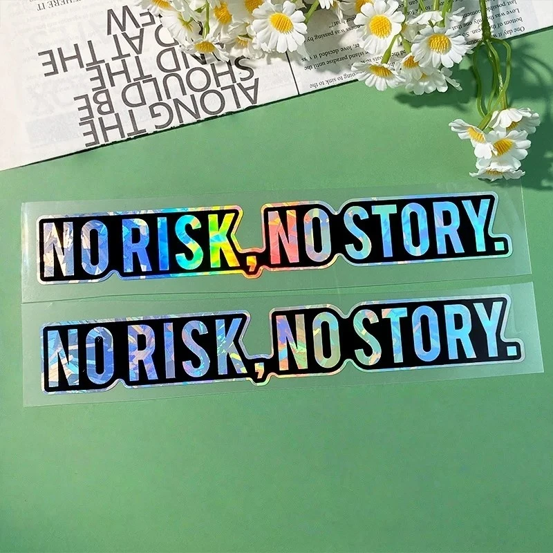 Brak ryzyka No Story Motorcycle Naklejki