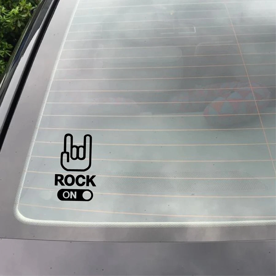 Rock on Car Sticker Hand podpis Hard Rock Kalekacze