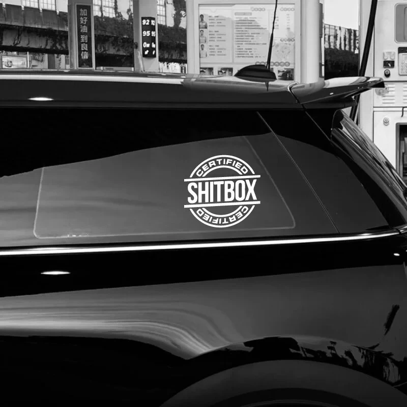SHITBOX CERTIFIED Funny&creative Car Sticker