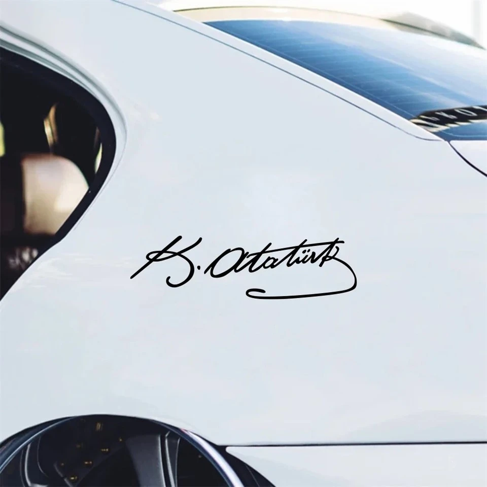 Podpis Ataturk Creative Car Sticker winylowy ekran