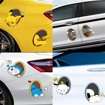 Naklejka anime Pokemon i Doraemon