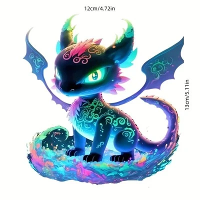 Kolorowe naklejki motocyklowe Dragon