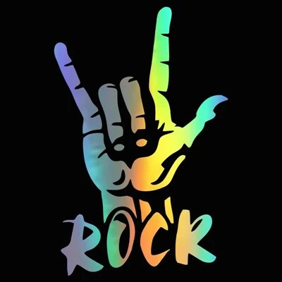 Trzy wskaźniki Rock Finger Funny Car Stickers