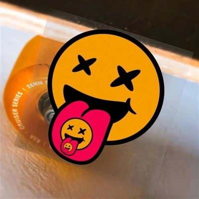 1PC Creative Smiley Face Motorcycle Nakters