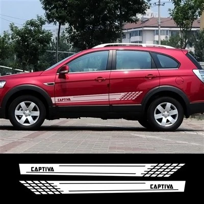 2PCS Drzwi samochodu na naklejki na Chevrolet Captiva