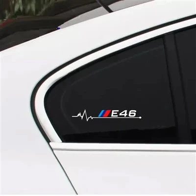Naklejka na okna samochodowe 2PCS dla BMW
