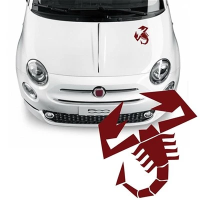 Naklejka z logo tatuaży na ciele Abarth 500