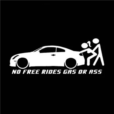 Naklejka na szybę samochodu Ass Or Gas Jdm