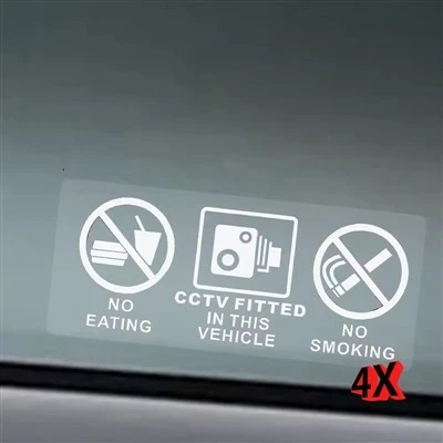 Jedzenie naklejki bez picia CCTV