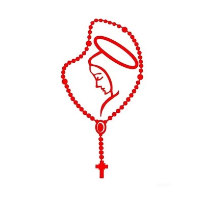 Naklejka Różańca Virgin Mary Fatima naklejka