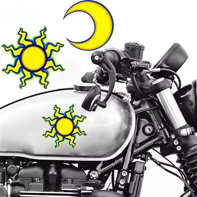 Naklejki motocyklowe księżyca i słońca