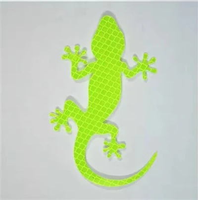 Nocne naklejki ostrzegawcze Gecko