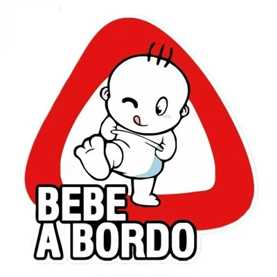 Dziecko na pokładzie stebe a Bordo Ostrzeżenie naklejki