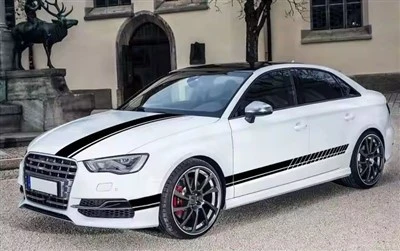 Dostosuj naklejkę do paska po stronie wyścigów do Audi