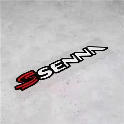 Ayrton Senna Stickers Refleksyjne winyl