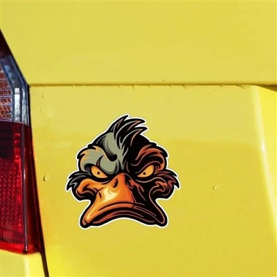 Bad Duck Angry Face Zła winylowe naklejki do samochodów