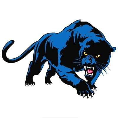 Blue Panther Print Personality Car Sticker