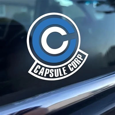 Capsule Corp Decal, naklejka logo Bulma