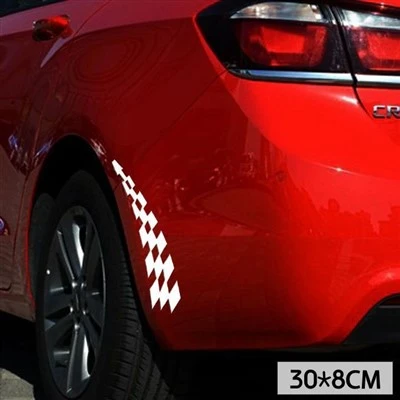 Naklejka na błotnik samochodu Flaga w stylu F1