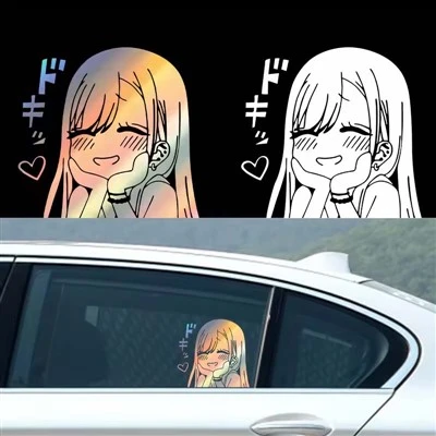 Naklejka wnętrza samochodu urocze anime