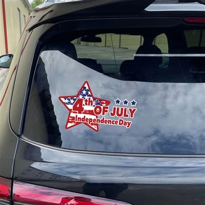 Naklejka na szybę samochodu w stylu flagi USA