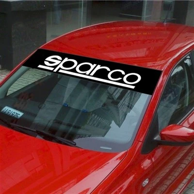 Naklejka na przednią szybę Sparco w rozmiarze niestandardowym