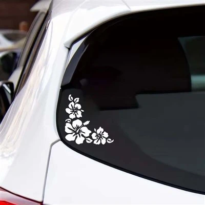 ET11360# żywy hibiscus kwiat s'ticker