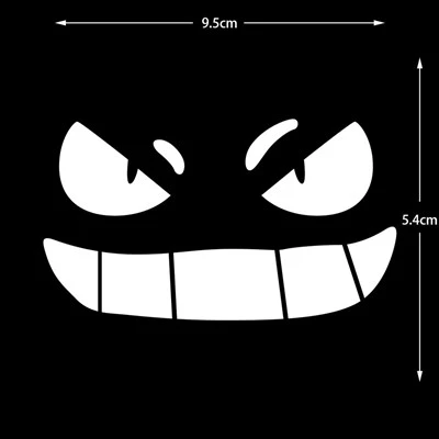 Demon Grin Refleksyjne naklejki moto