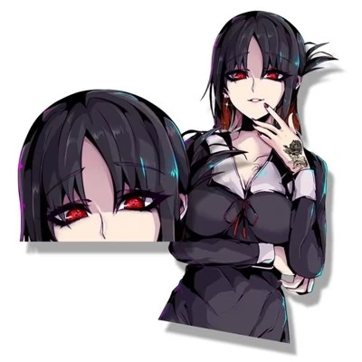 Refleksyjne drukowanie niestandardowe naklejki samochodowe anime