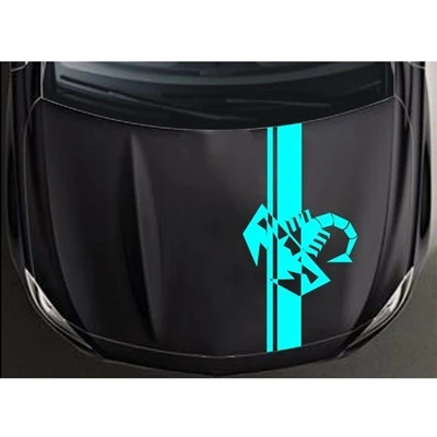 Logo naklejek na maskę silnika FIAT 500