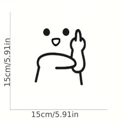 Zabawna i urocza naklejka na emoji