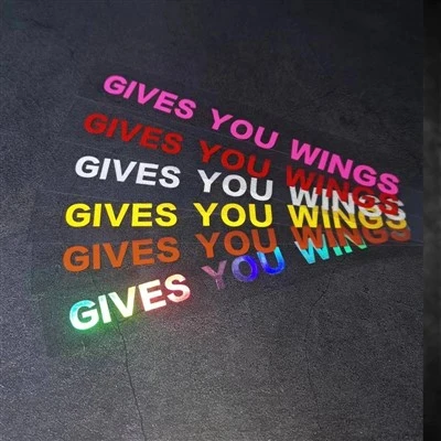 Daje ci naklejki na kask motocyklowy Wings