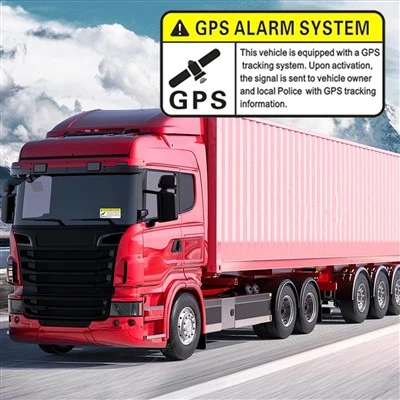 Naklejki ostrzegawcze GPS do samochodu