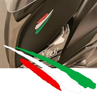 Flaga Włochy naklejka na motocykl winylowy wodoodporność