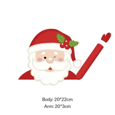 Naklejka na naklejkę z naklejką santa Wiper