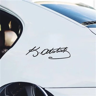 Podpis Ataturk Creative Car Sticker winylowy ekran