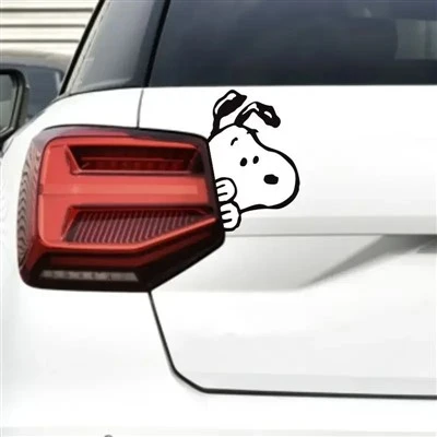 Snoopy naklejka zarysuje bok nadwozia