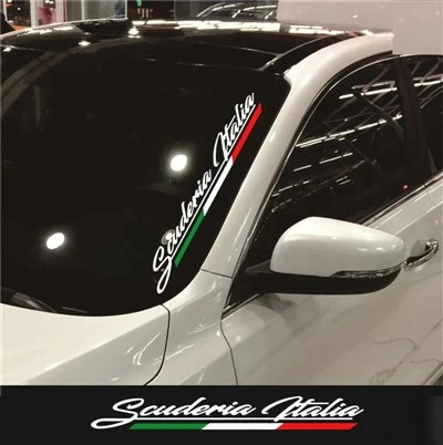 Naklejka na szybę dla Fiat 500 Abarth Alfa Romeo