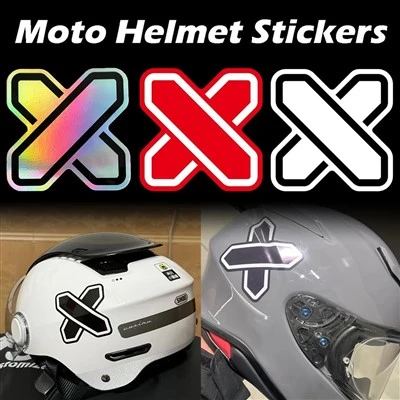 X Logo odblaskowe/laserowe naklejki motocyklowe