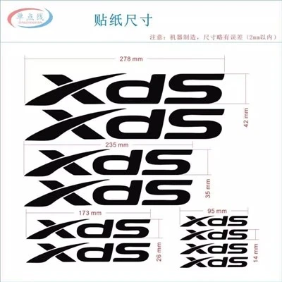 Zestaw naklejek XDS