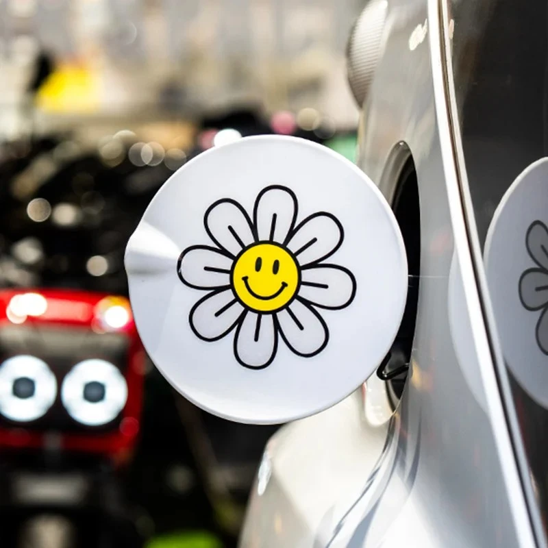 Uśmiechnięta naklejki na motocykl chryzantemu