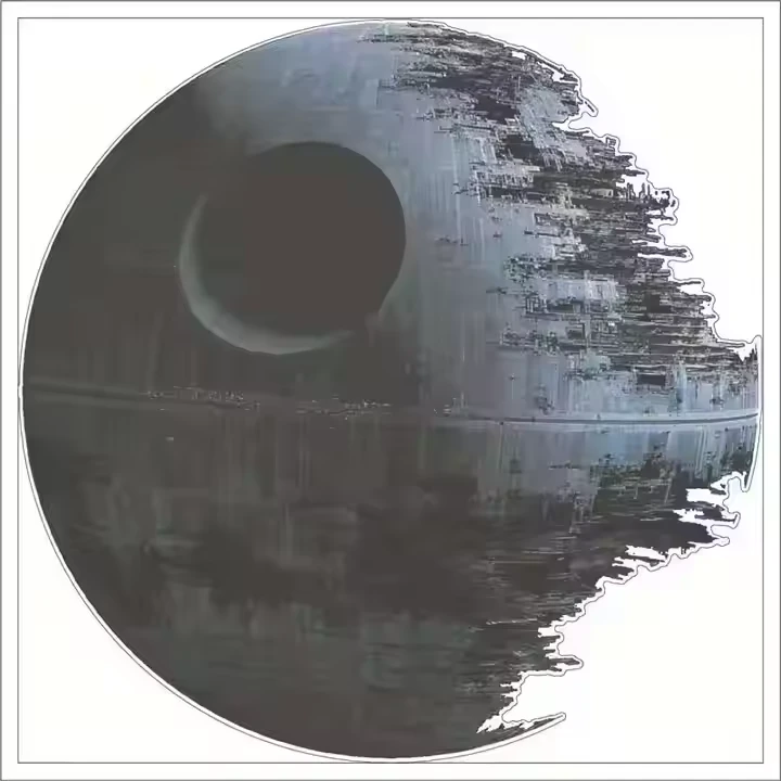 Starwara naklejka na ścianę gwiezdną gałęzie sztuki