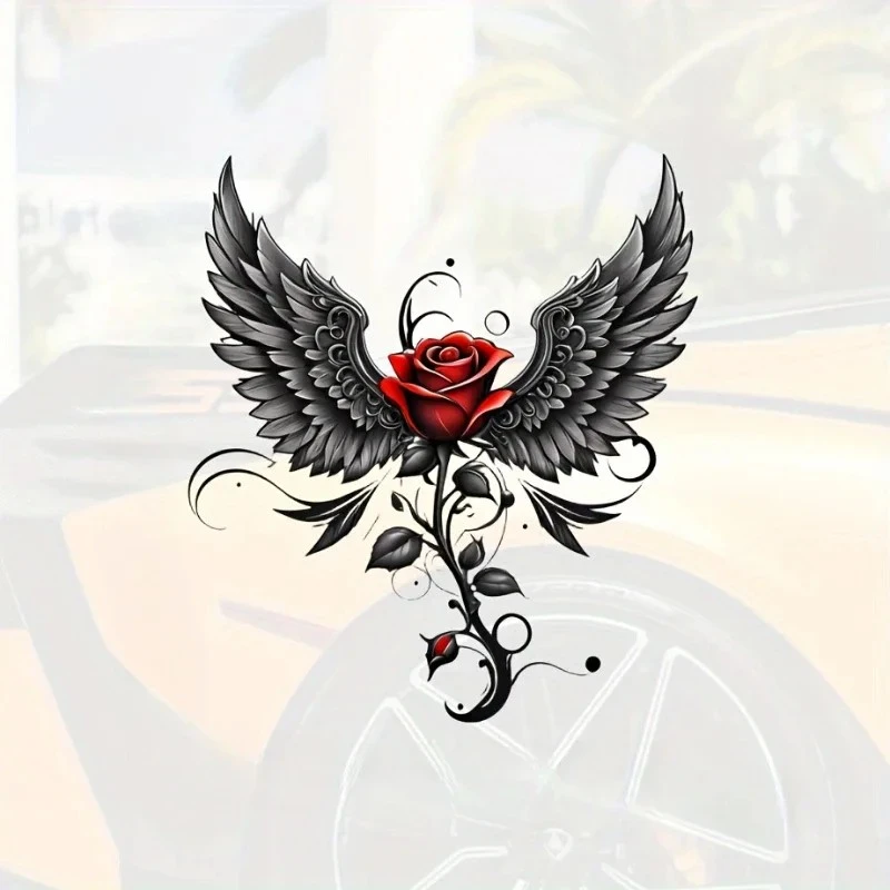 Oszałamiające naklejki aniołów Rose Car