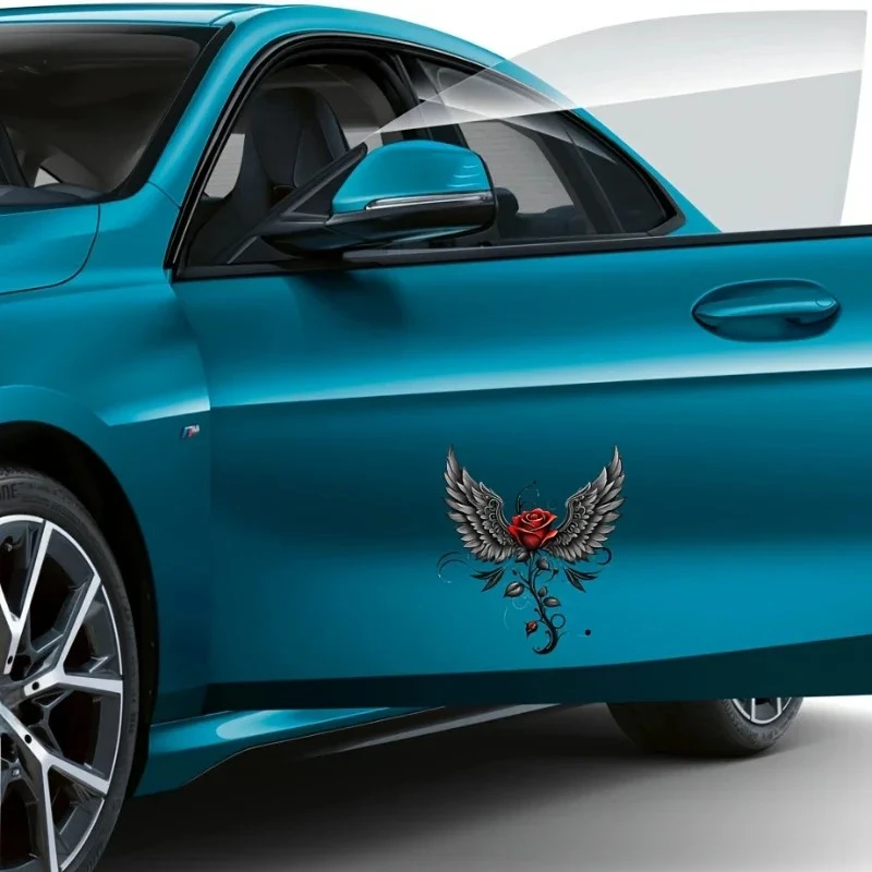 Stunning Angel Wings Rose Car Stickers