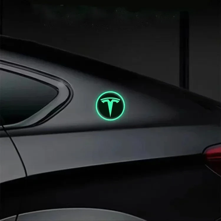 Tesla Cars Glow-in-the-dark Wheel Hub Sticker high quality