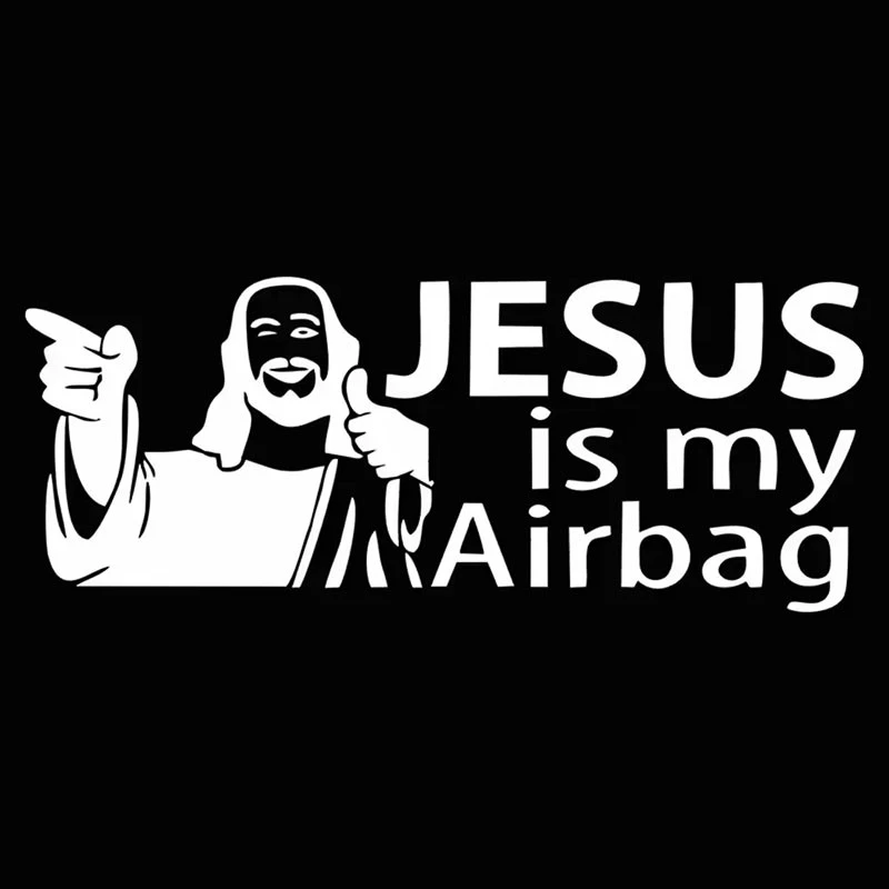 JESUS IS MY AIRBAG Custom Vinyl Sticker