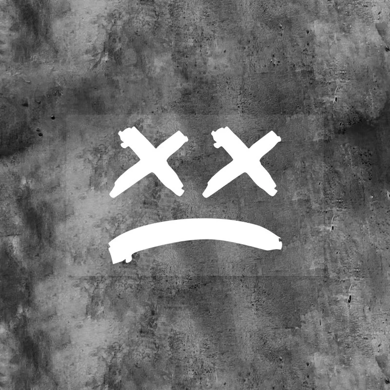 XX Eye Sad Face Sticker high quality
